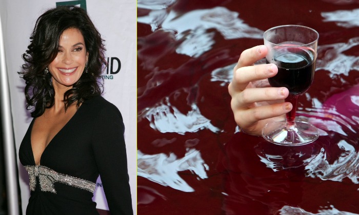 Teri Hatcher prisega na vinsko kopel. (www.brainberries.com)
