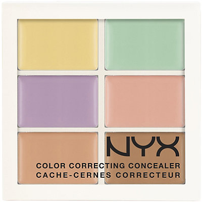 Čez barvni korektro pa ne pozabi nanesti še korektorja v kožnem odtenku oziroma čez naneseš še puder. (Nyx Cosmetics Color Correcting Concealer)