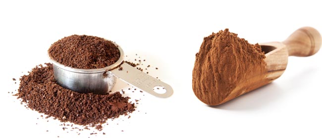 Čokolada in kava za razstrupljanje utrujene in izsušene kože. (sweetlivingmagazine.co.nz)