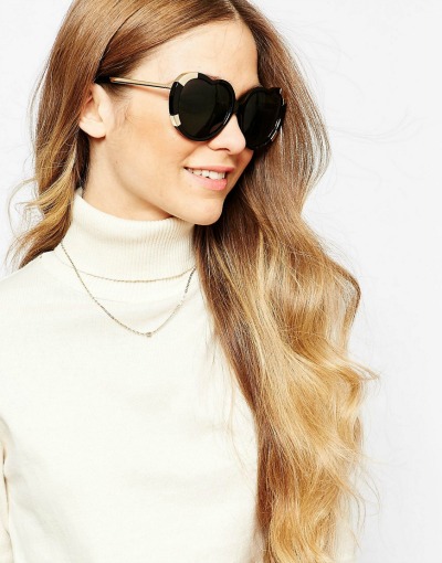 Srčkana sončna očala. (€16.90, asos.com)