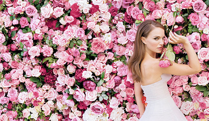 Obraz parfuma je slavna igralka Natalie Portman.