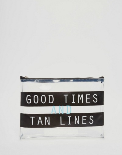 Prozorna torbica za ličila s simpatičnim napisom. (€14.08, asos.com)